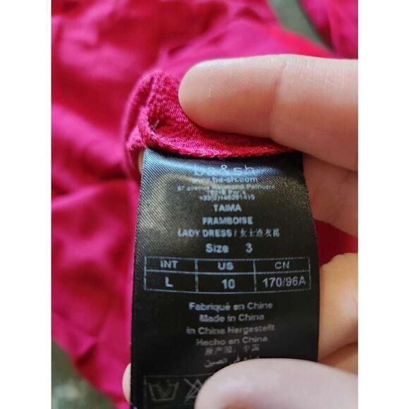 ba&sh taima framboise pink dress sz 3 - Picture 5 of 6